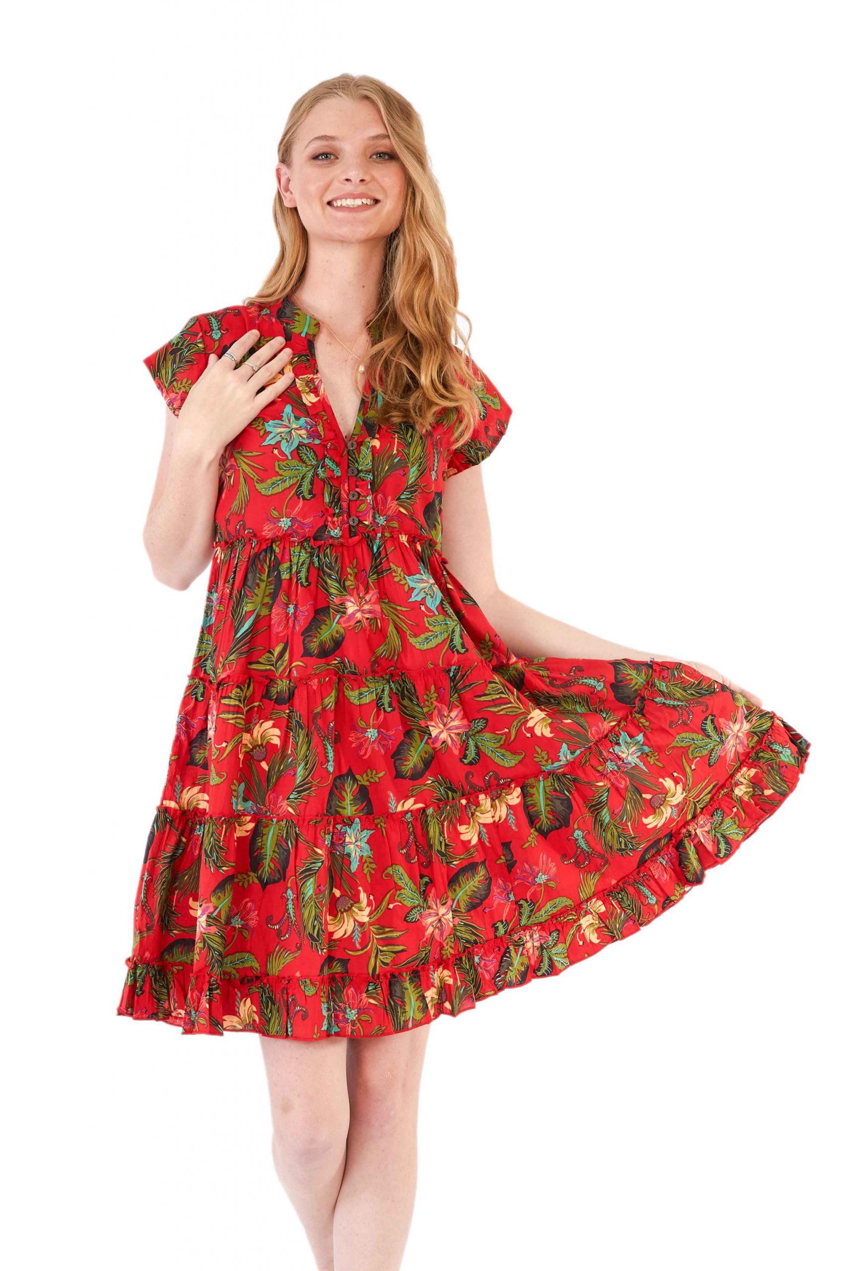 OM Designs Women's Cotton Dresses Indian Cotton Clothing