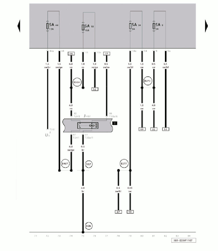 Eletricidade Esquema elétrico do sistema de freios ABS no Gol G5
