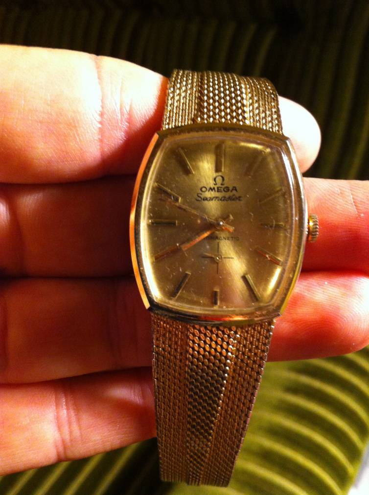 OMEGA SEAMASTER 18K GOLD WATCH Wroc?awski Informator