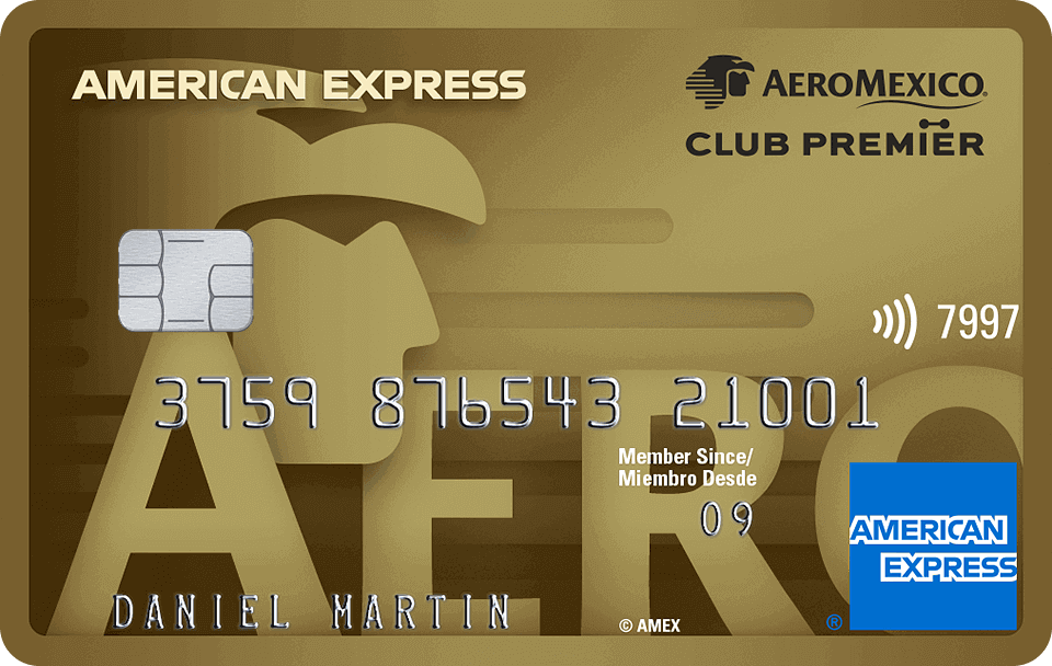 Tarjeta Gold Card American Express Aeroméxico ¡para planificar su viaje!