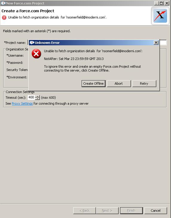 IDE error 'NotAfter' Salesforce Stack Exchange
