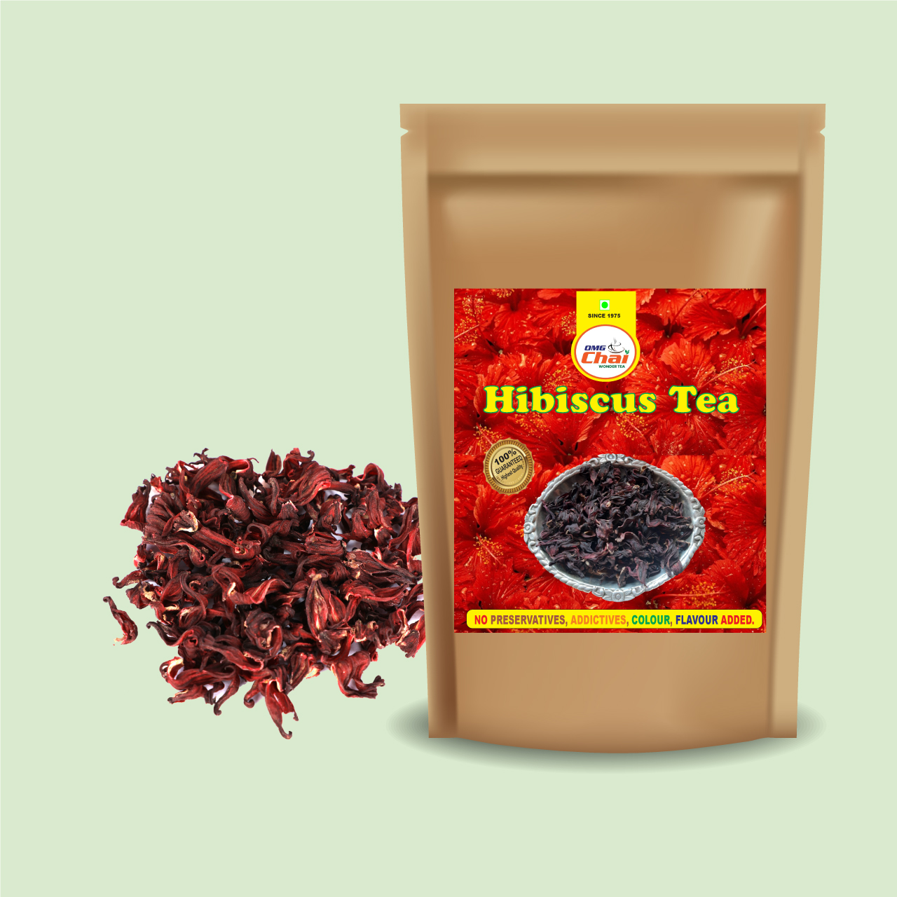 Pure Hibiscus Tea OMG Chai Buy Fresh Tea Online