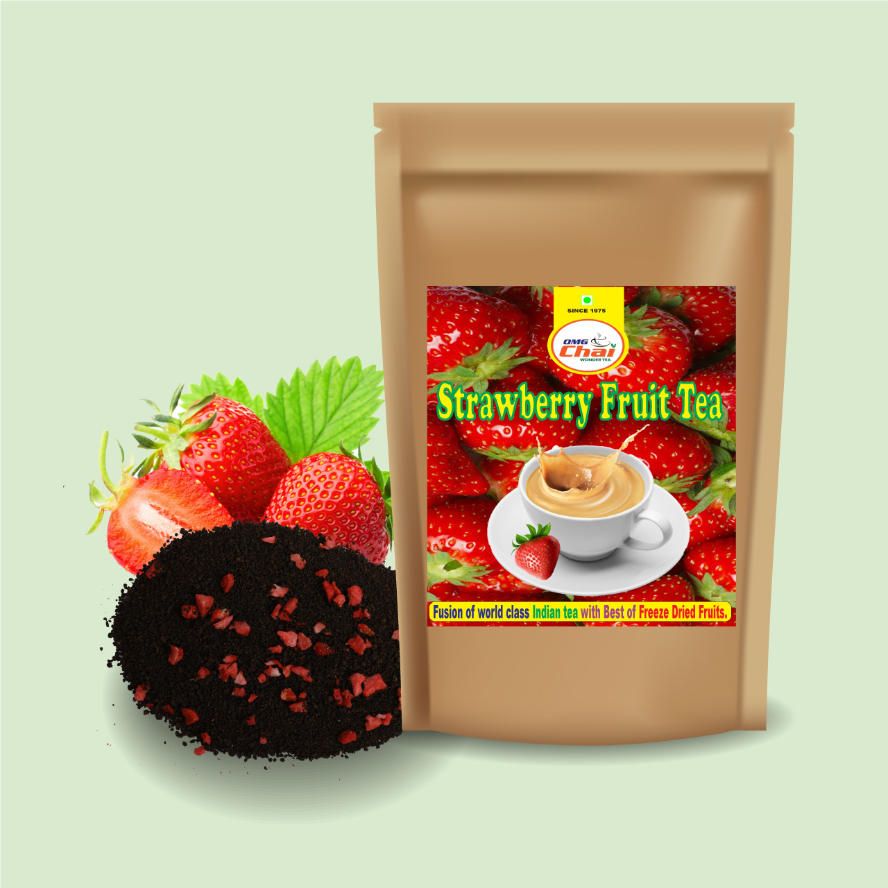 Strawberry Fruit Tea OMG Chai Buy Fresh Tea Online