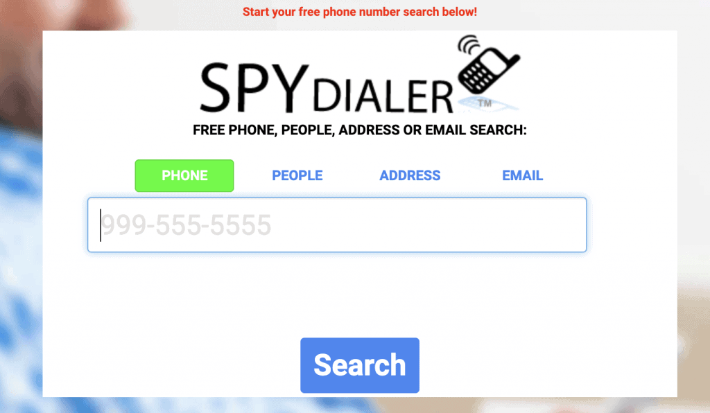 Spy Dialer Free Reverse Mobile Number Lookup Service