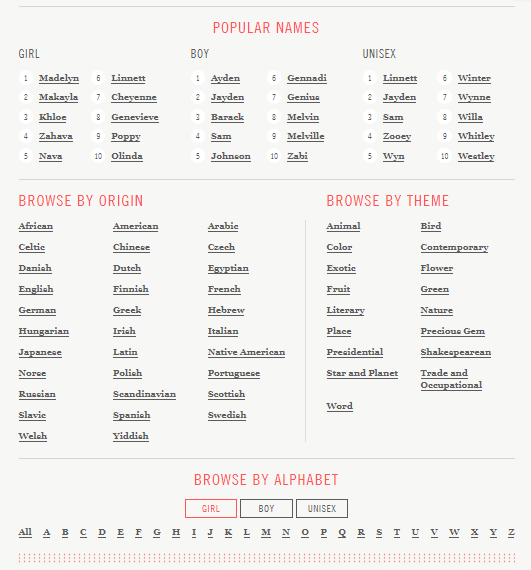 Baby names for girls that start with L — Alphabetical List for the US