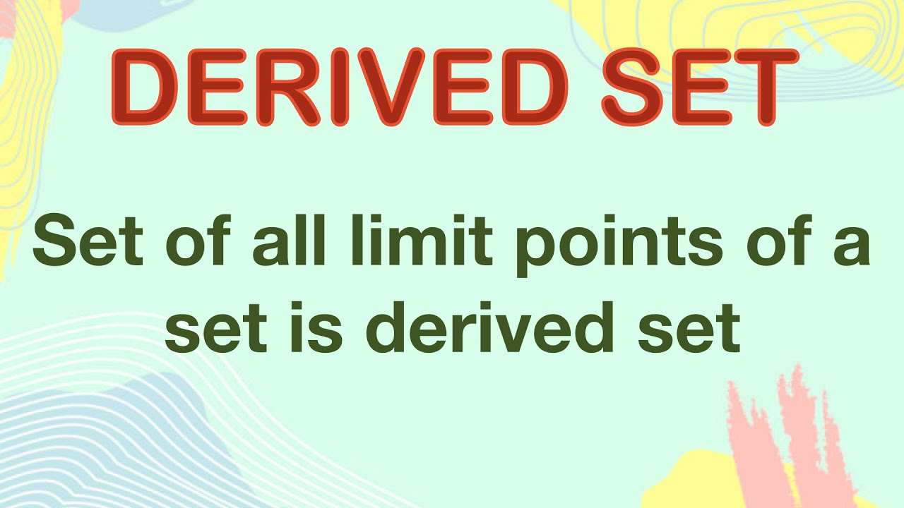 derived set in metric spaces OMG { Maths }