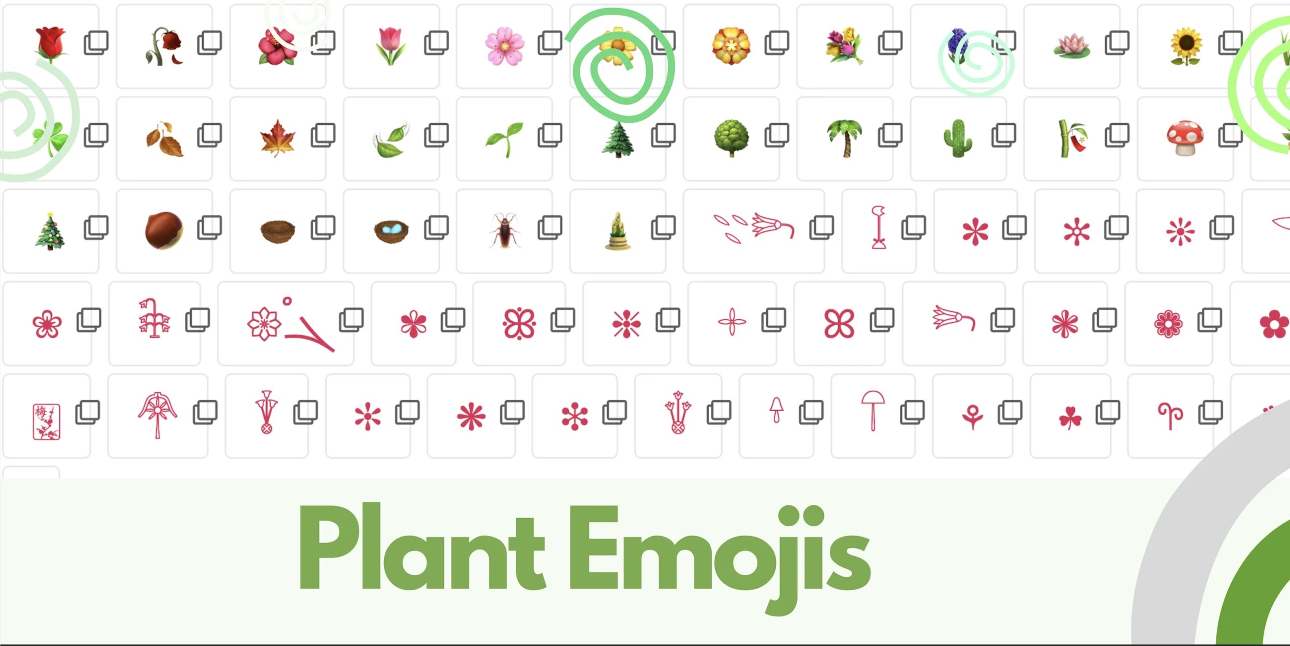 60+ Plant Emojis Copy And Paste                
