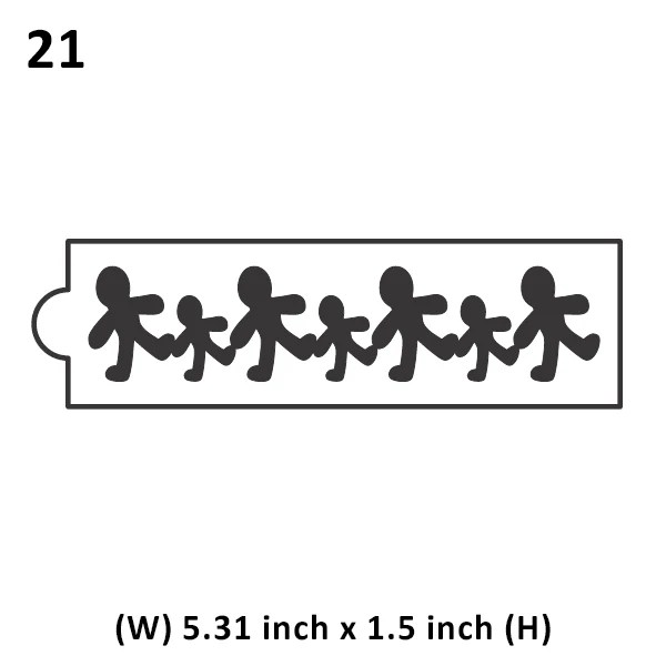 Precut Wafer Paper Overlay Edible 21 Om Kraft