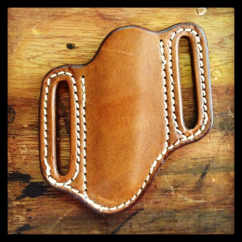 "The Trapper" Pocket Knife Sheath Ozark Mountain Leather Works