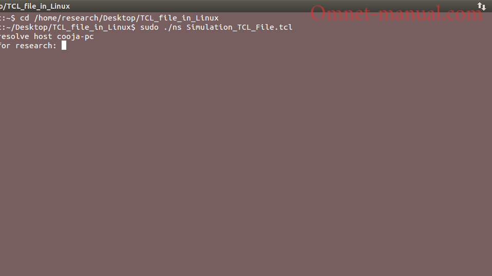 Required process to run .TCL file in Linux