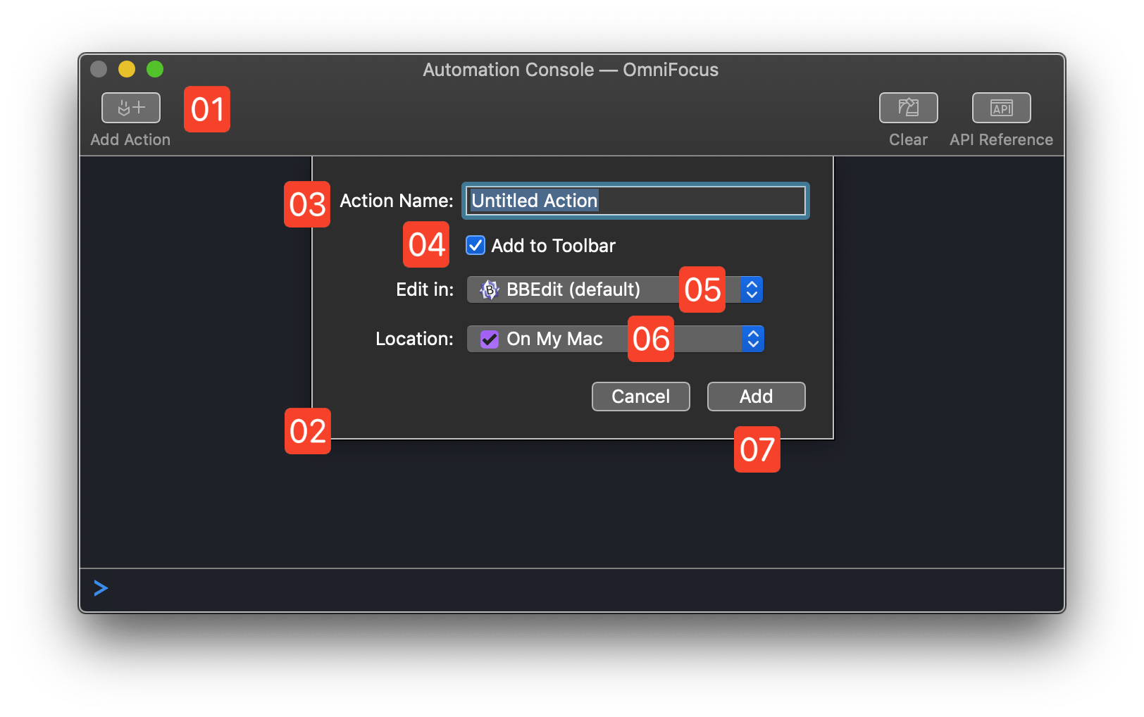 Omni Automation Add Action (PlugIn)