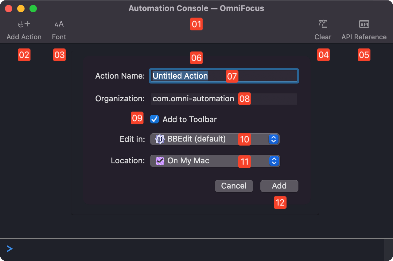 Omni Automation Add Action (PlugIn)