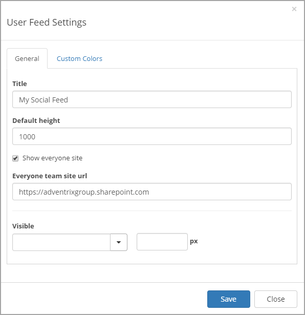 User Feed — Omnia documentation