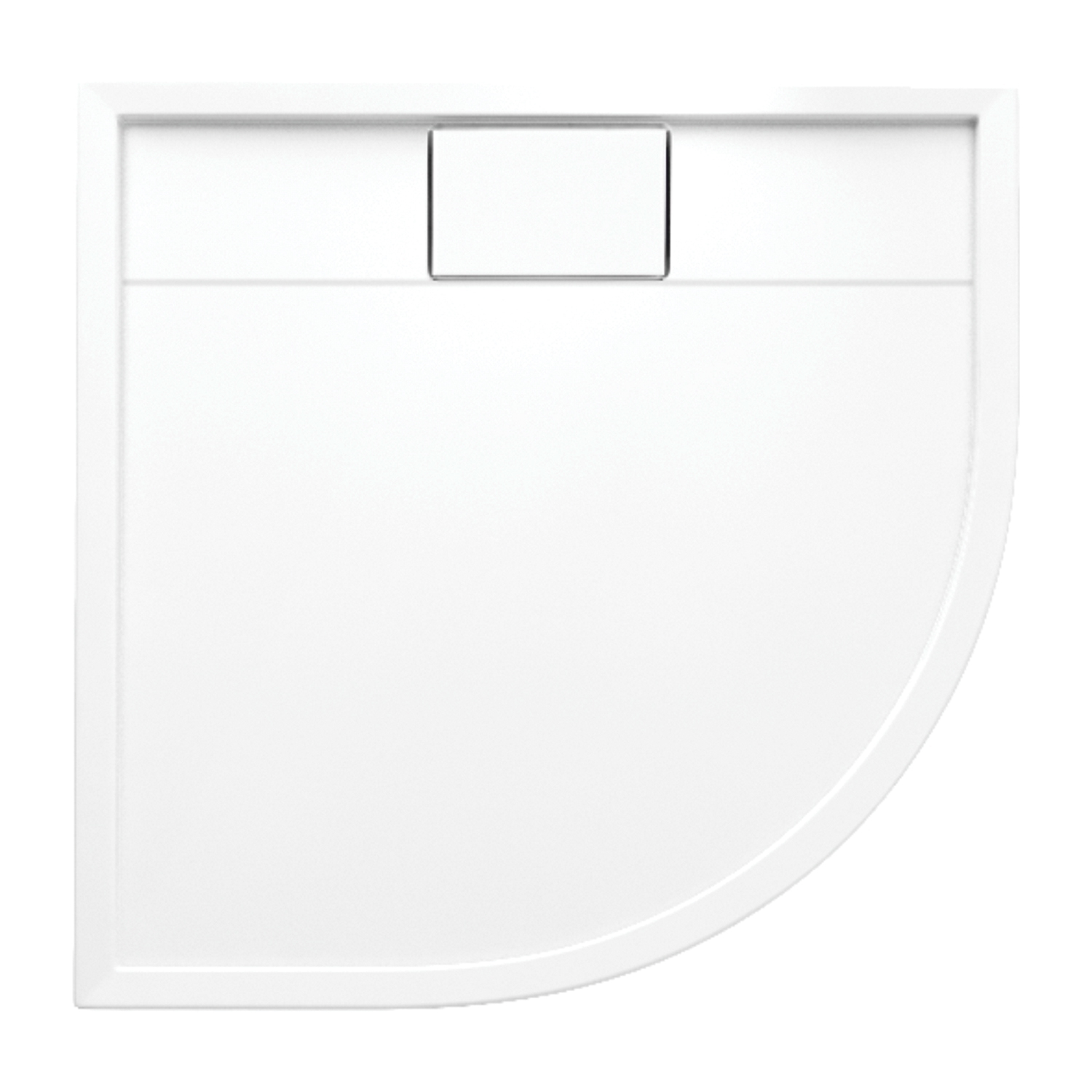 BROOKLYN Acrylic quadrant shower tray, 90 x 90 cm (BROOKLYN90/OBP