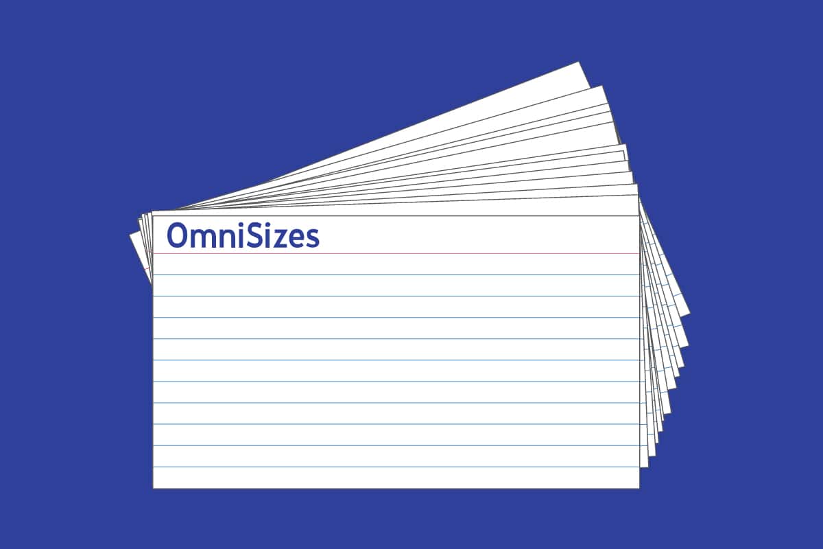 Index Card Dimensions Sizes of Objects and Stuff