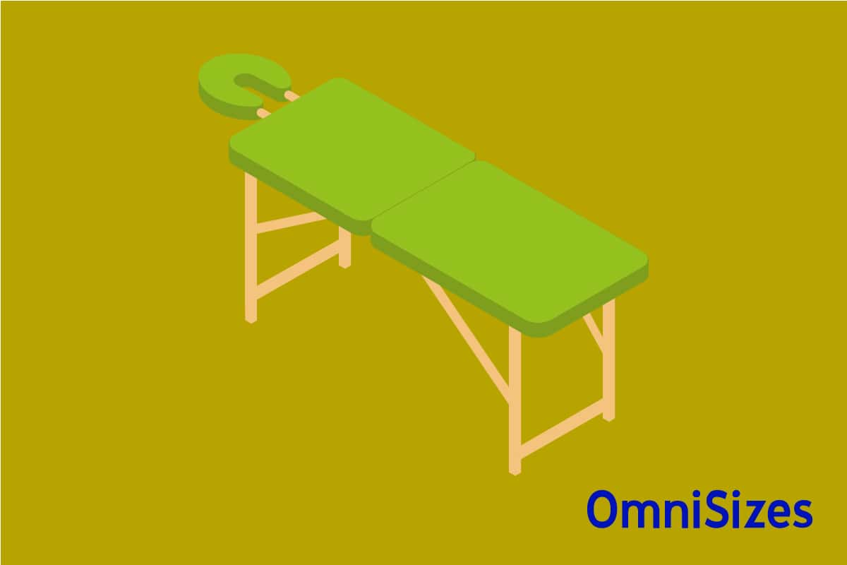 Massage Table Sizes Sizes of Objects and Stuff