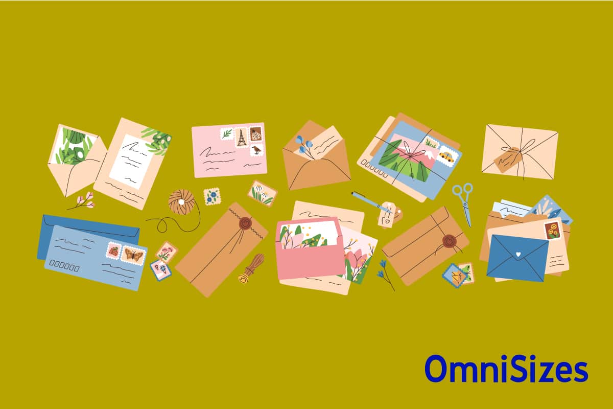 Postcard Sizes Sizes of Objects and Stuff