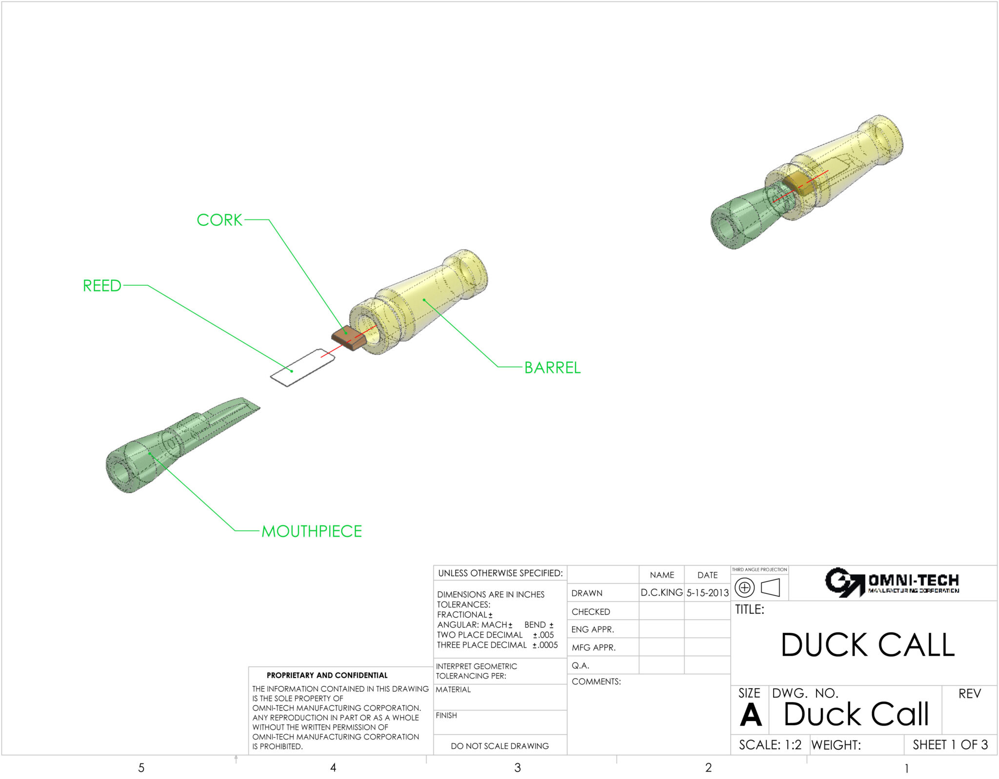 Pink Duck Call Barrels Omnitech Manufacturing