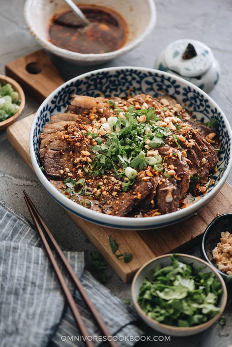 Fu Qi Fei Pian (Sichuan Sliced Beef in Chili Sauce, 夫妻肺片) Omnivore's