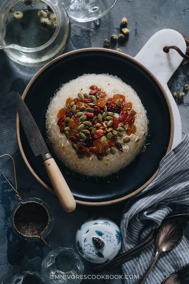 Eight Treasure Rice (八宝饭, Chinese Rice Pudding) Omnivore's Cookbook