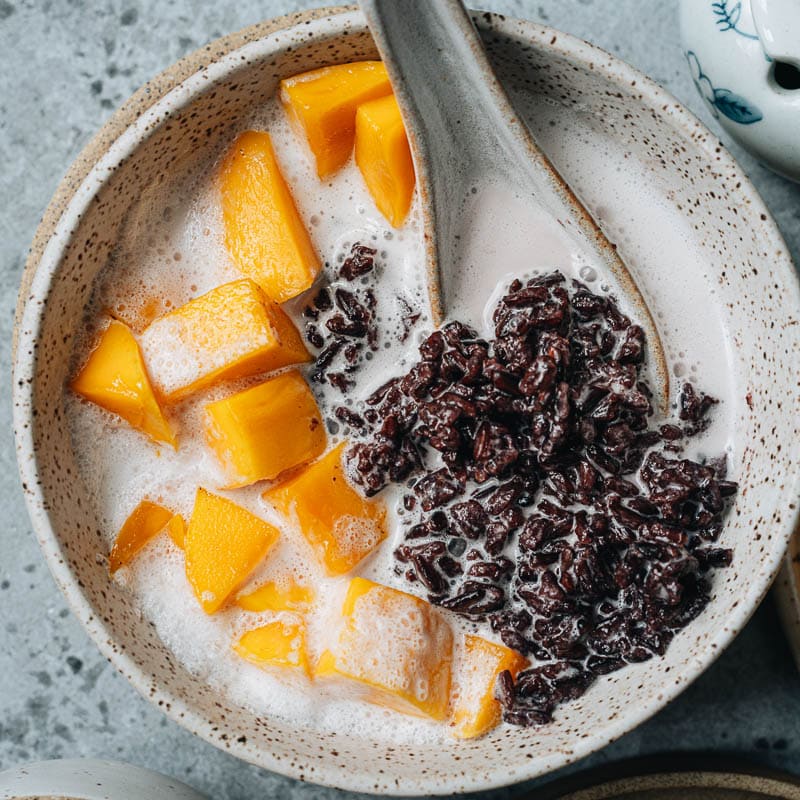 Black Rice Pudding with Coconut Milk Omnivore's Cookbook