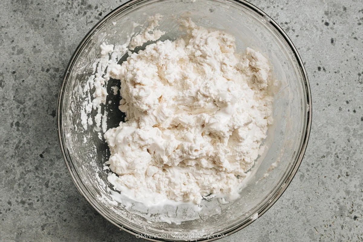 dough mix in a bowl