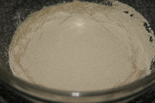 Dissolve yeast in water and 1 tsp sugar OmNomAlly