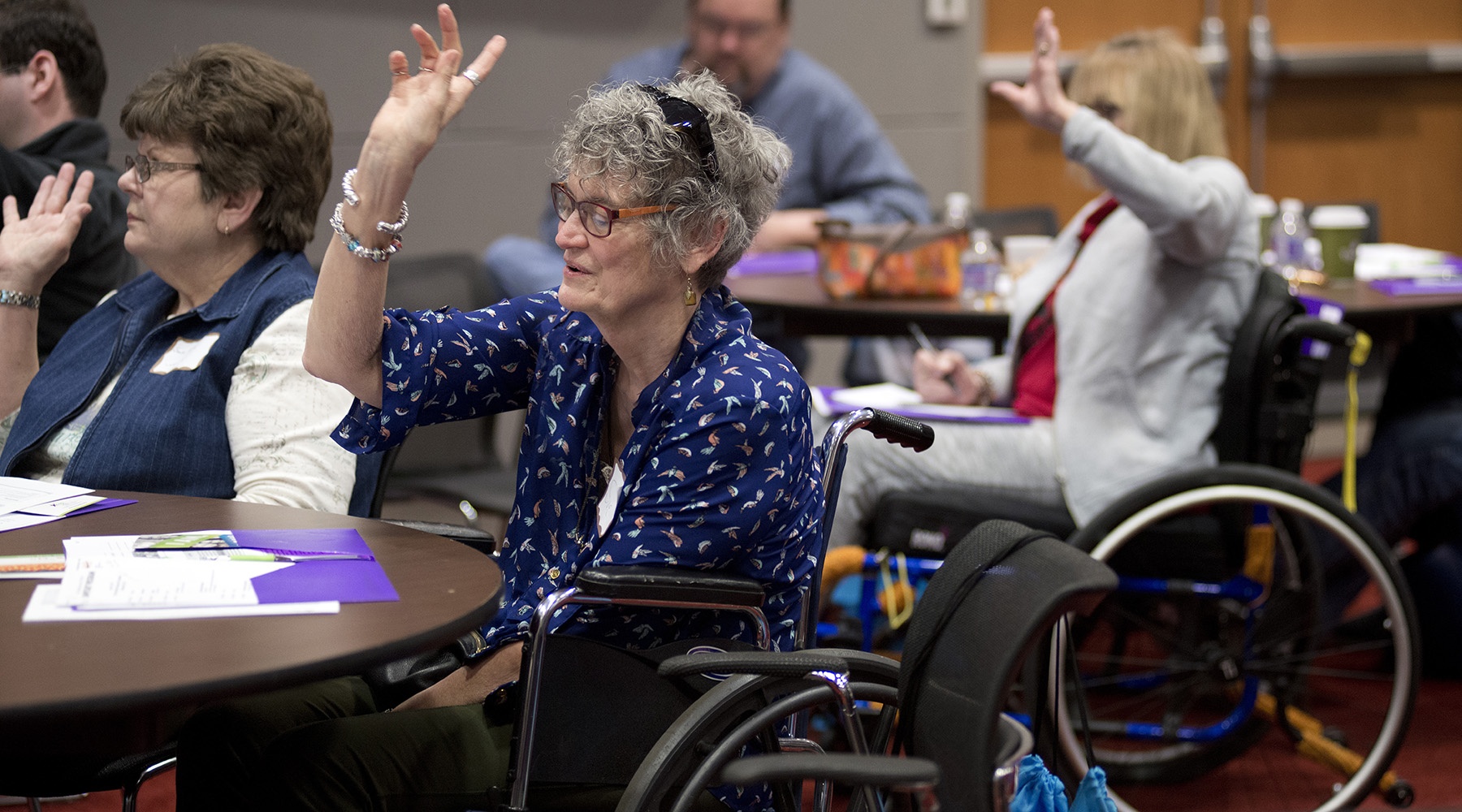 MS patients attend at OMRF