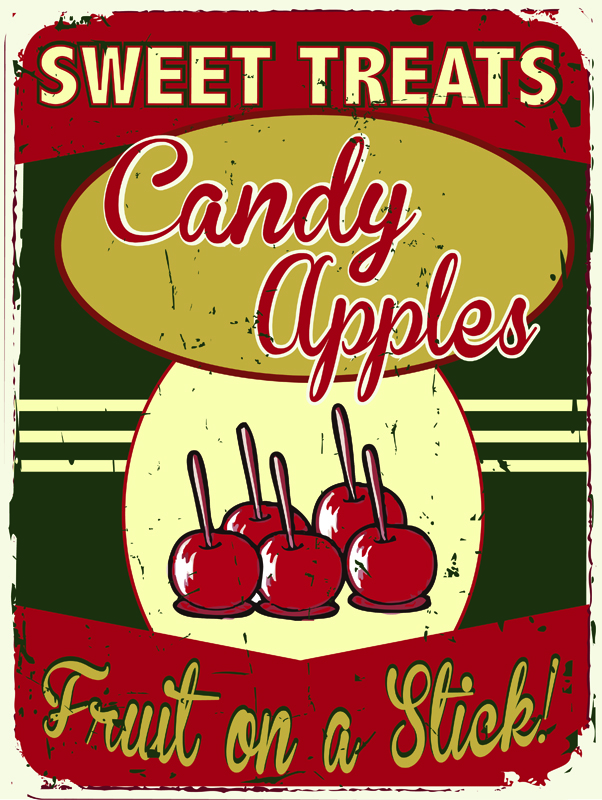 Candy Apples Original Metal Sign Company