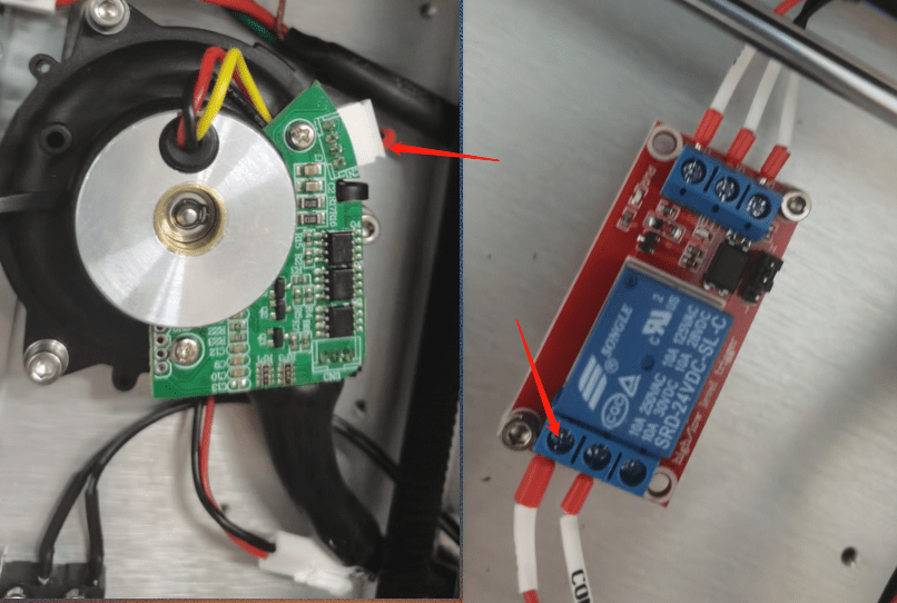 Exhaust fan working fine but air pump not OMTech Laser