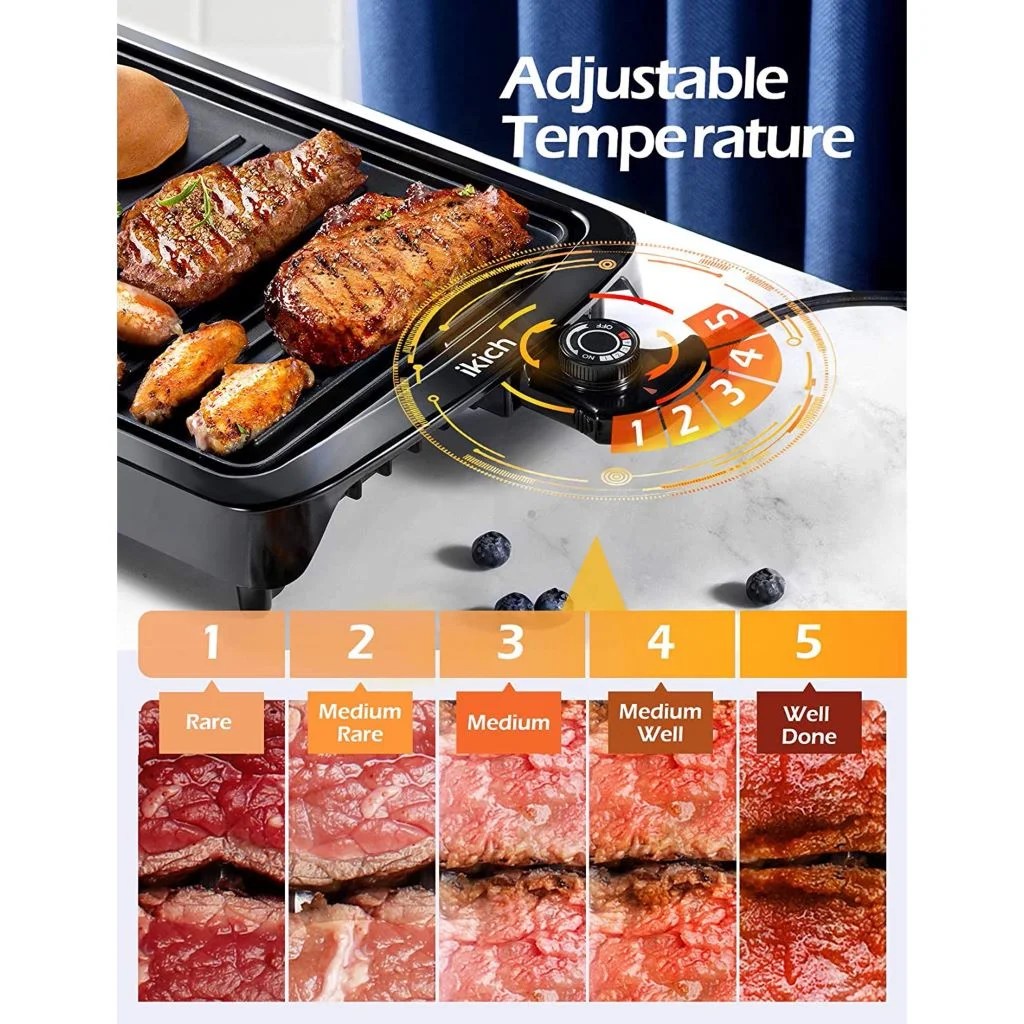 Electric grill Homasy ikich KCCP137 omvi.store