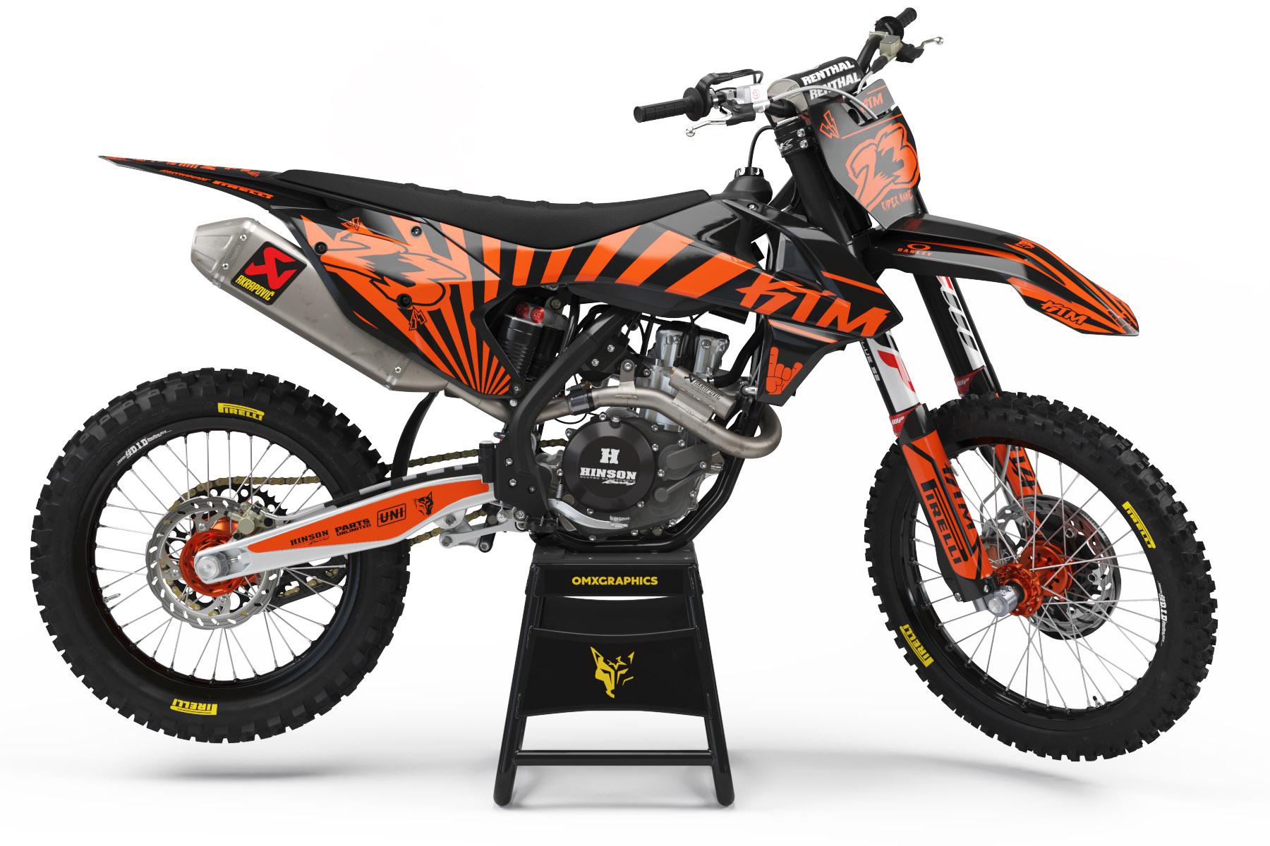 KTM 'CRIME ORANGE' Graphics Kit OMXGraphics