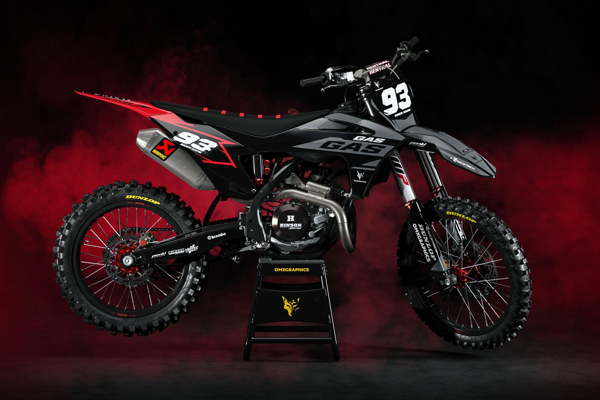 GasGas Mx Graphics Kit 'Core' OMXGraphics 50+ Custom Designs