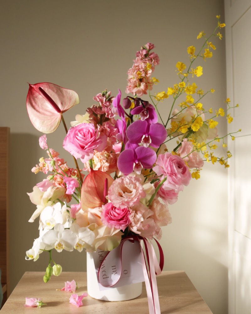SEASONAL VASE ARRANGEMENTS Pretty & Pink O My Beloved Melbourne