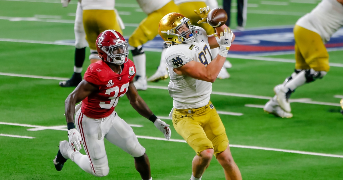 WATCH Notre Dame tight end Michael Mayer scores first touchdown of