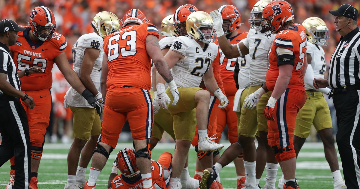 How Notre Dame linebacker JD Bertrand is leaving nothing behind