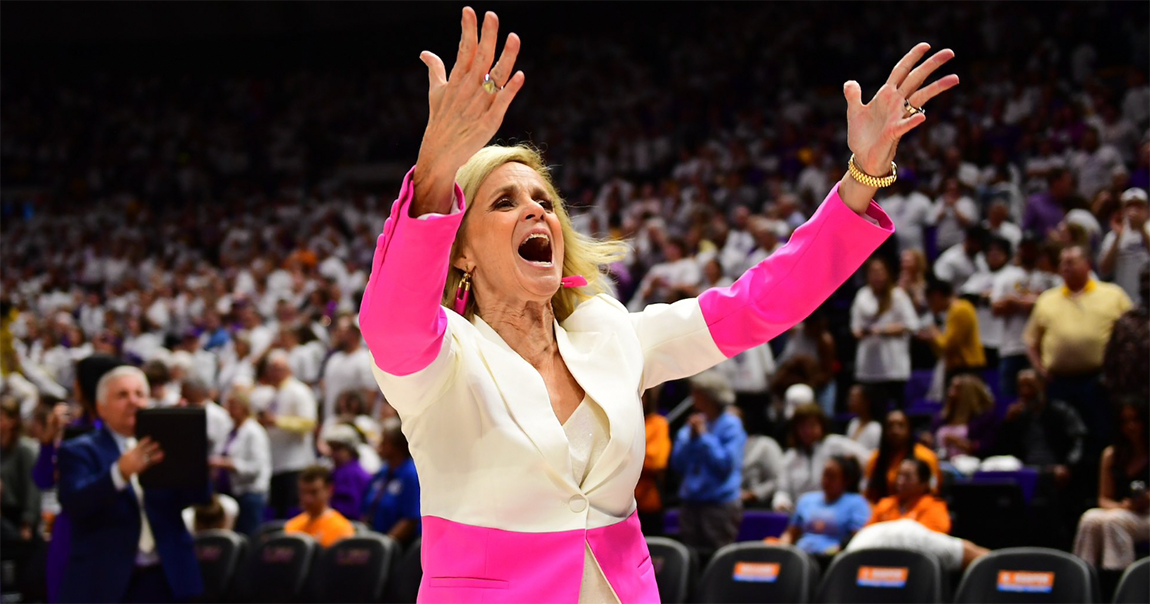 Kim Mulkey on LSU fans potentially storming court vs. South Carolina