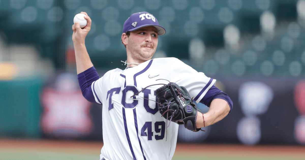 Garrett Wright TCU pitcher taken by White Sox in 2023 MLB Draft