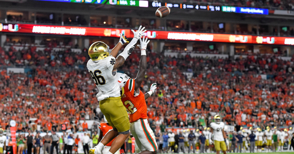 Notre Dame football to open 2025 college football season at Miami