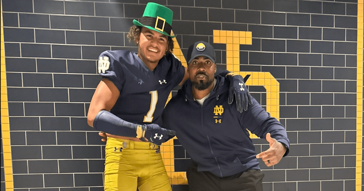 2025 EDGE C.J. May commits to Notre Dame football