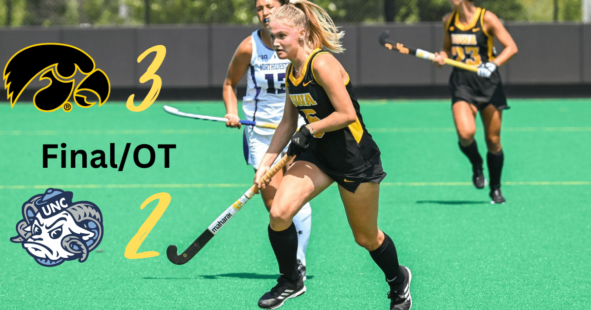 Overtime winner sends Iowa Field Hockey past 1 North Carolina