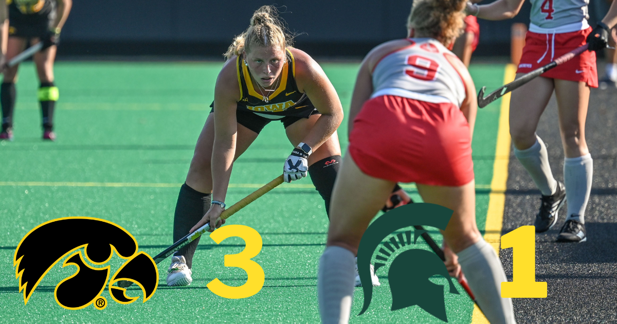 1 Iowa Field Hockey earns a bounce back win over Michigan State