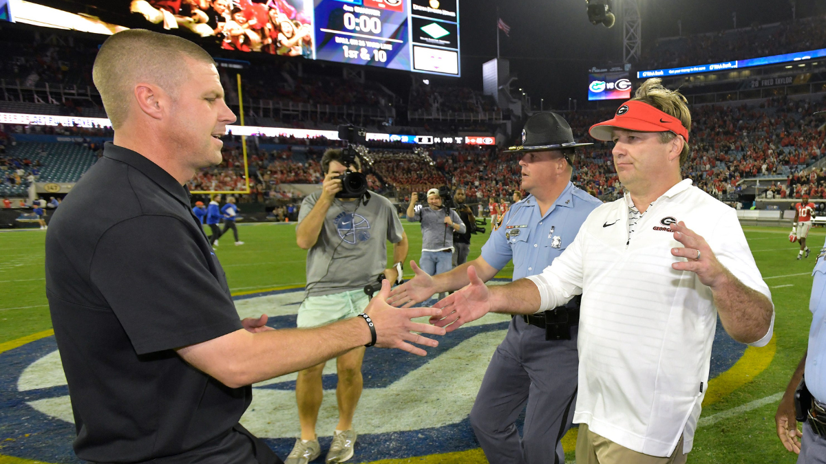 Billy Napier, Kirby Smart react to game moving