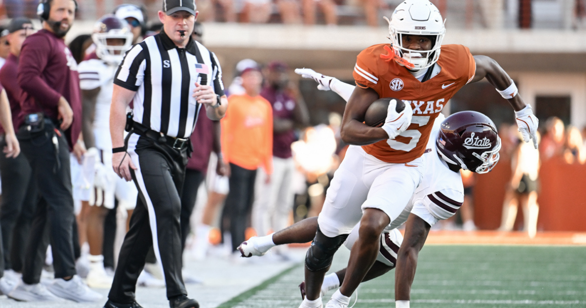 Texas freshman wide receiver Ryan Wingo is expected to start versus