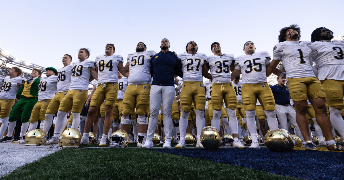Where Notre Dame football ranks in Week 10 AP Top 25 after beating Navy