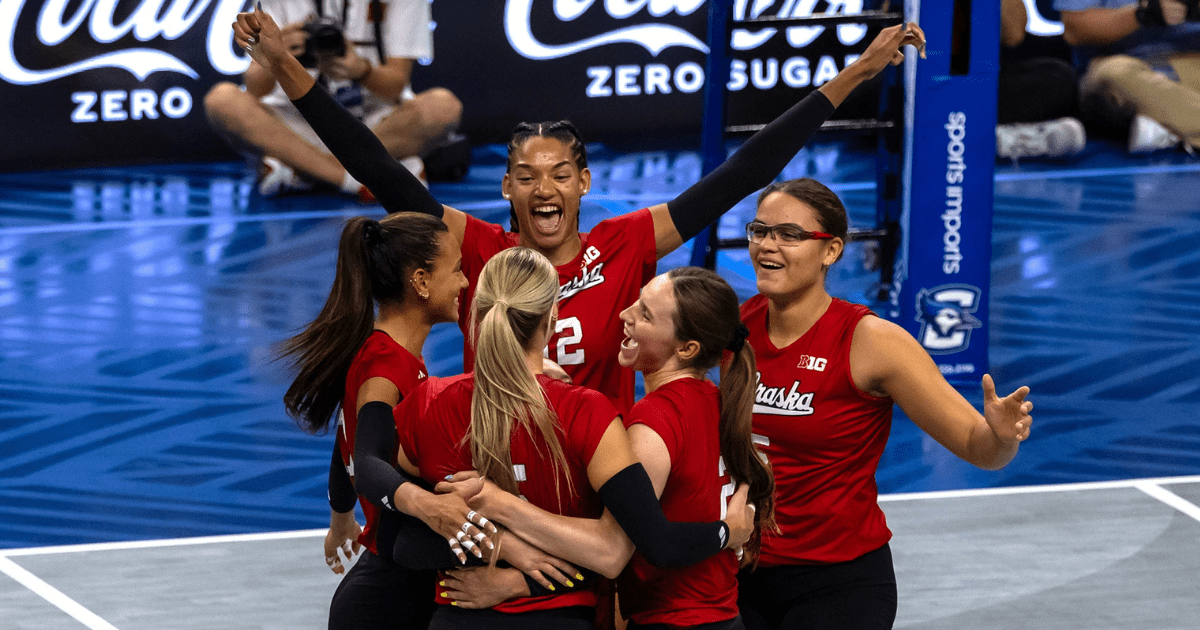 Nebraska volleyball defeats Creighton in front of record crowd
