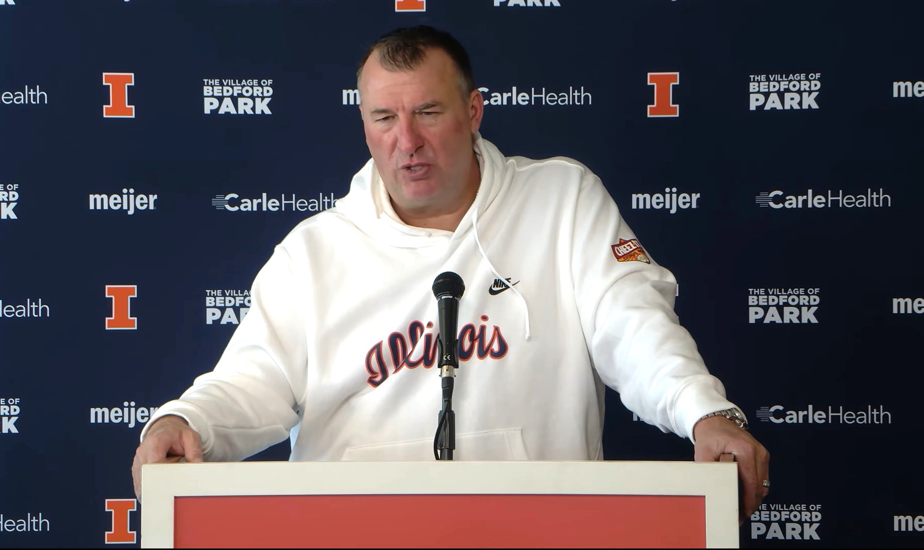 Watch Illini Coach Bret Bielema Press Conference Prerutgers On3