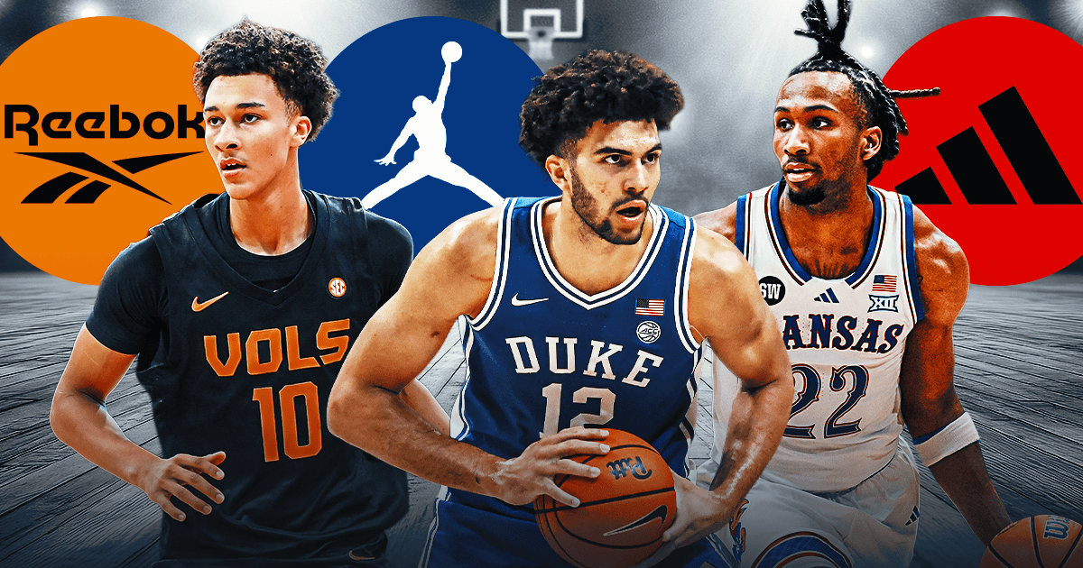 Which notable brands signed top men's college basketball freshmen to