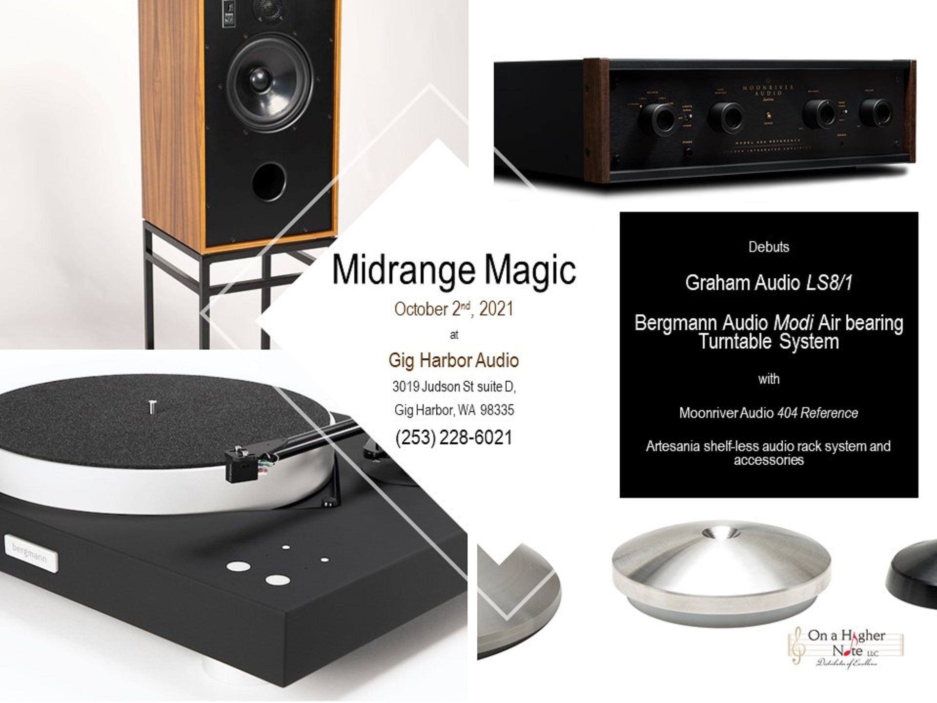 Midrange Magic at Gig Harbor Audio to Debut Graham Audio LS8/1 and Bergman Modi On a Higher Note