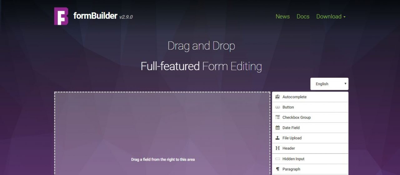 Formbuilder Best Drag and Drop jQuery Plugin On Air Code